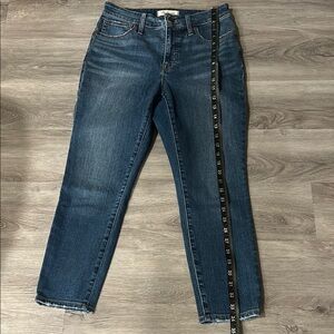 Madewell Blue curvy high-Rise skinny crop size 26P
